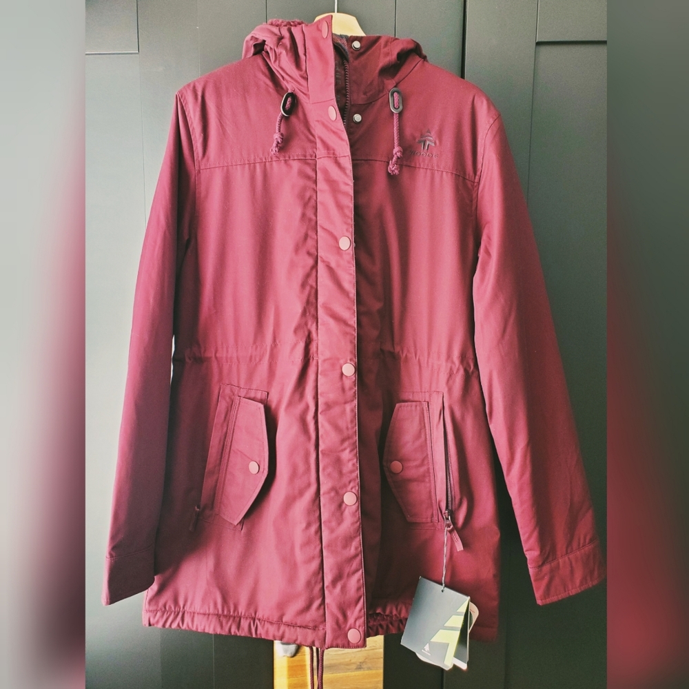 Woods Women's Devon Canvas Sherpa Lined Jacket